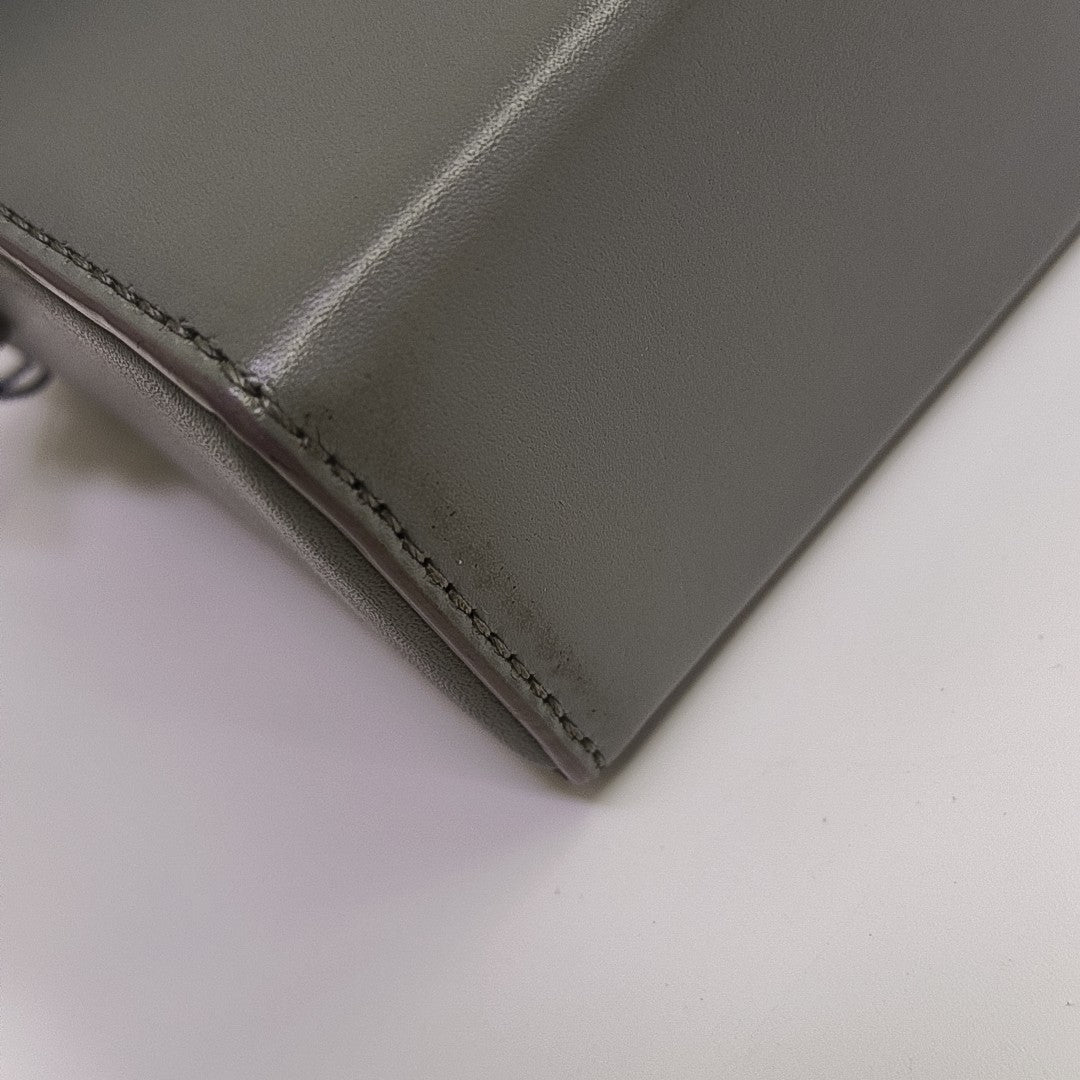 30 Montaigne Mini Oblique Calfskin Gray