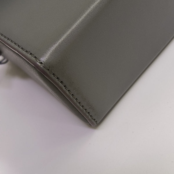 30 Montaigne Mini Oblique Calfskin Gray