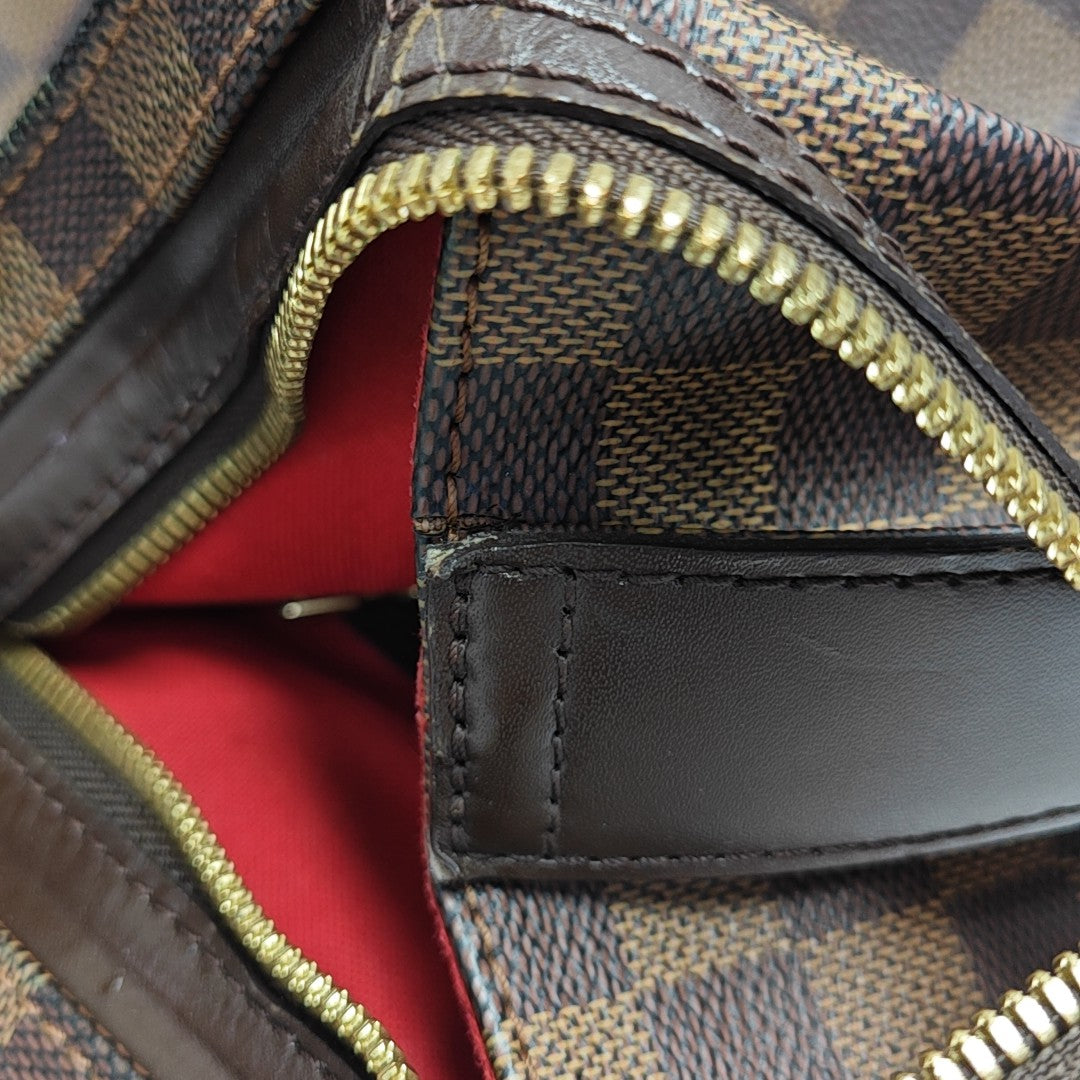 CHELSEA Damier Ebene Coated Canvas Brown