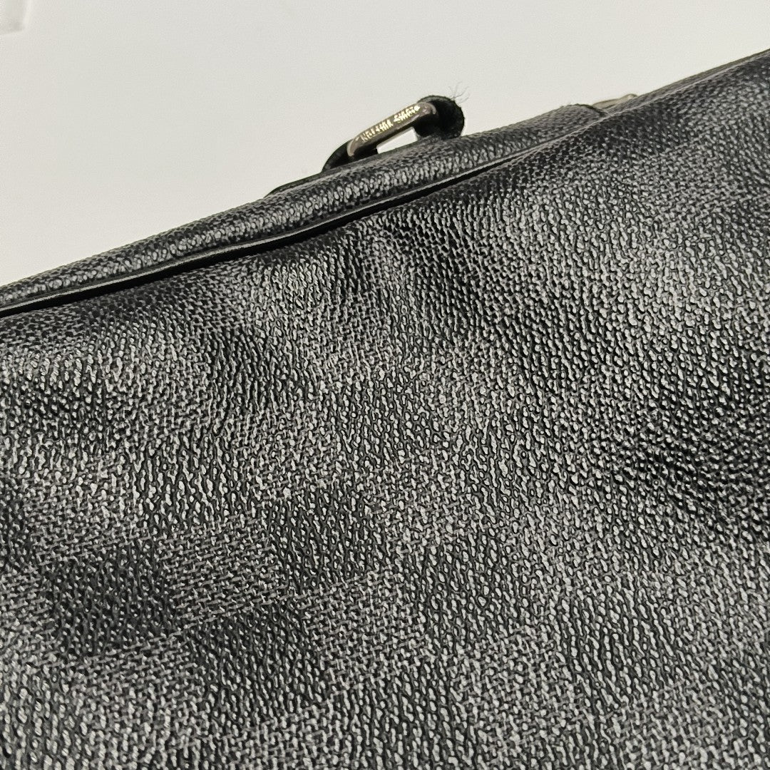 REM Damier Graphite Coated Canvas Gray