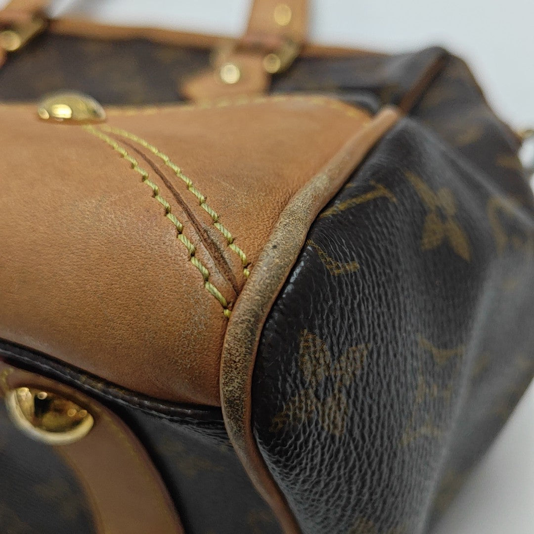 RETIRO NM Monogram Coated Canvas Brown