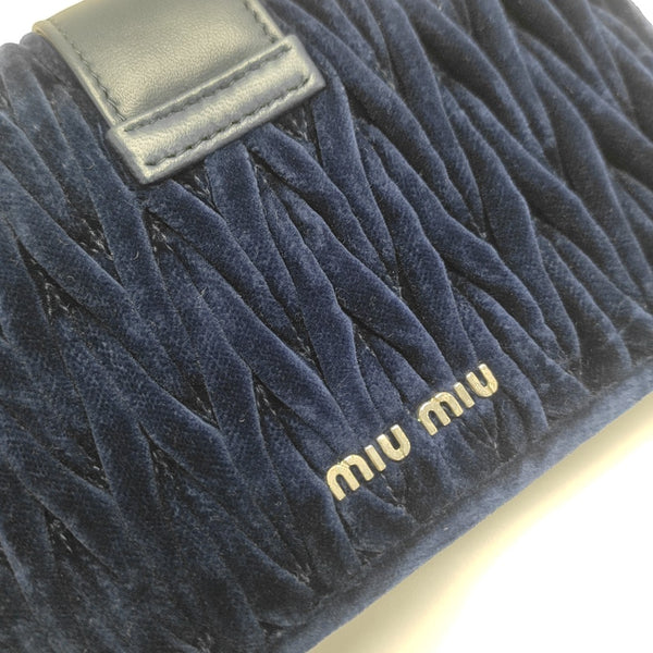 Velvet Shoulder Bag Blue