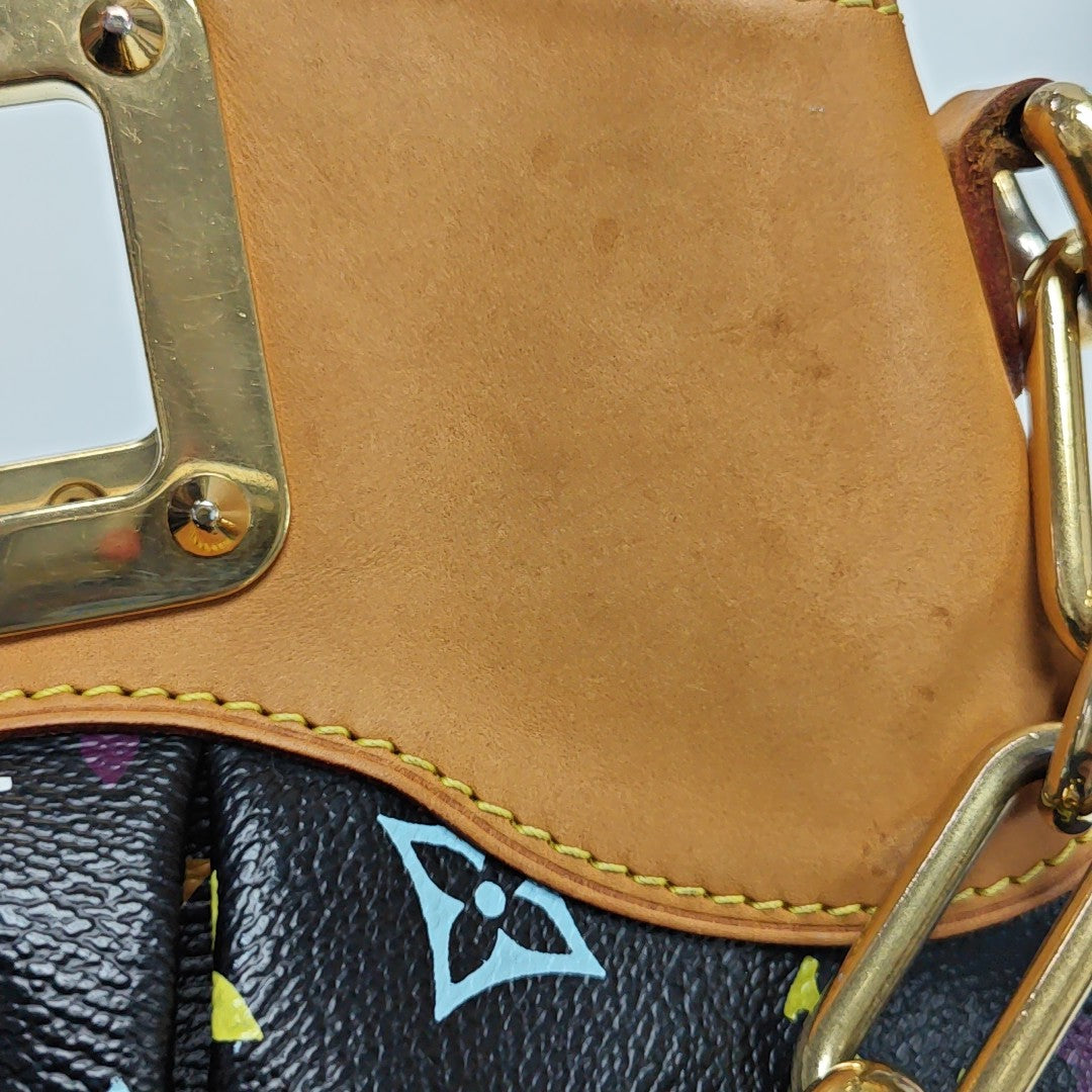JUDY PM Monogram Coated Canvas Black