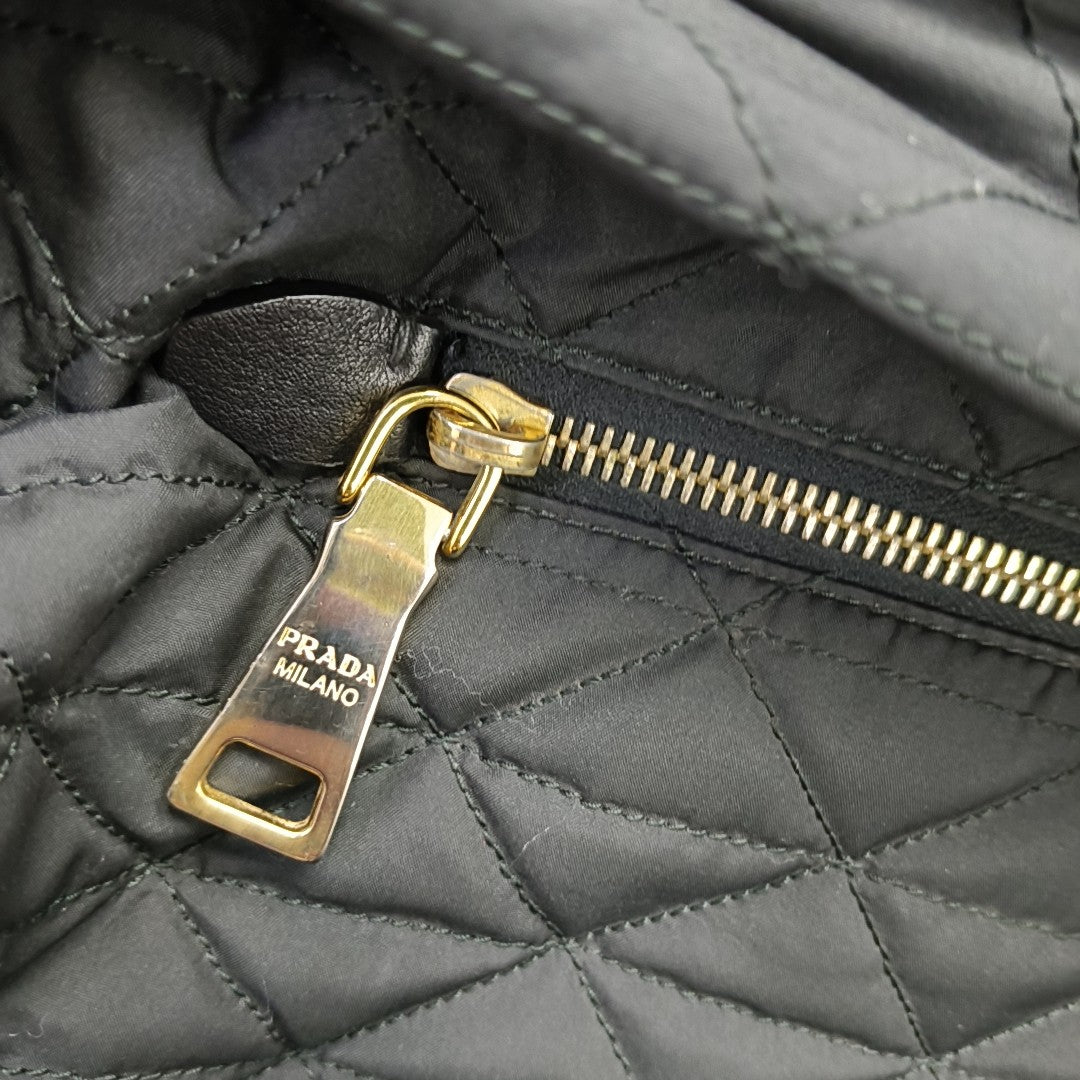 Quilted Nylon Black
