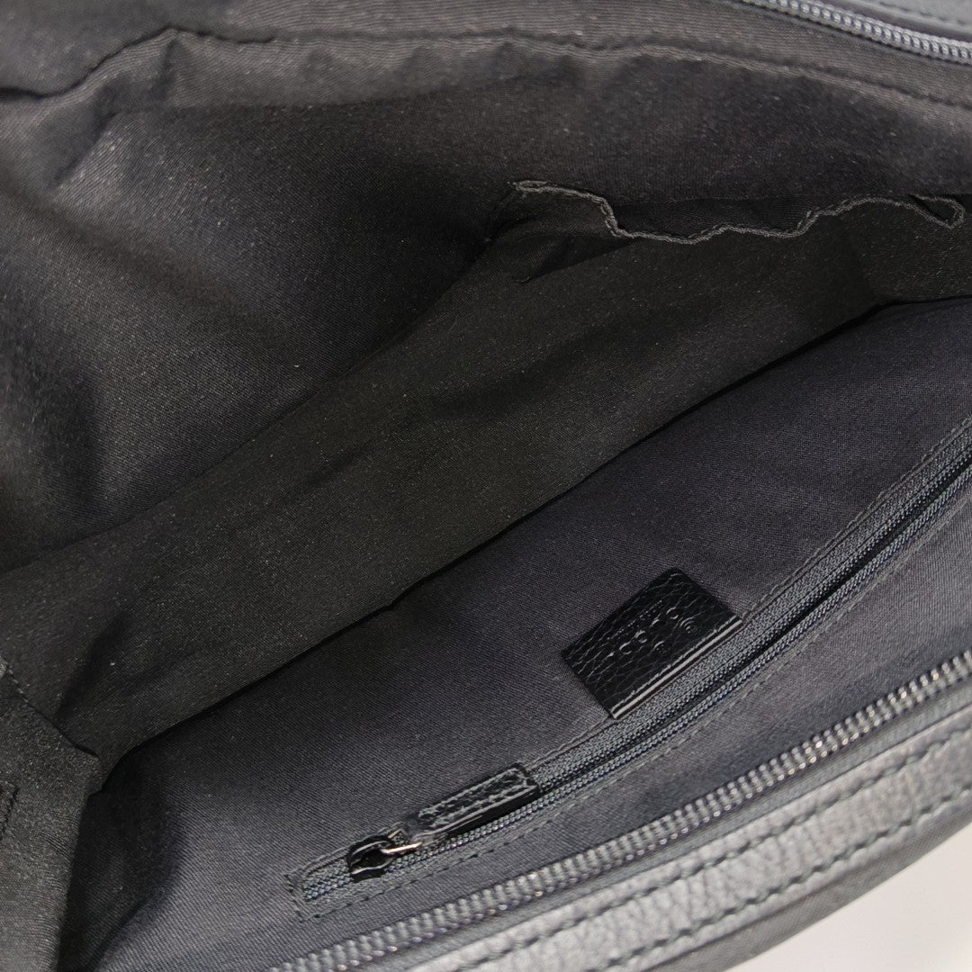 Monogram Canvas Shoulder Bag Black