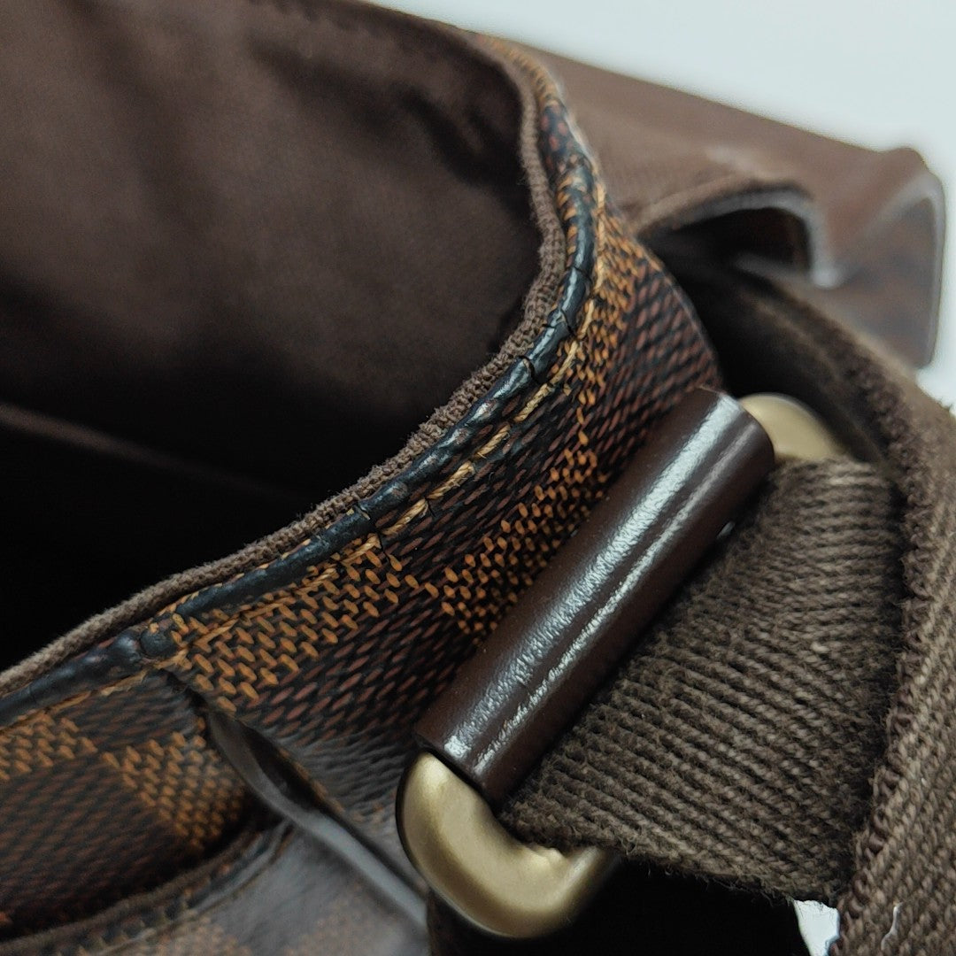 BROOKLYN Damier Ebene Coated Canvas Brown