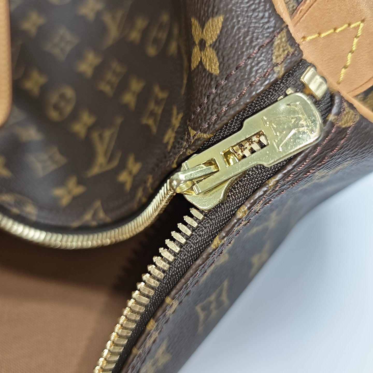 SAC SOUPLE 55 Monogram Coated Canvas Brown