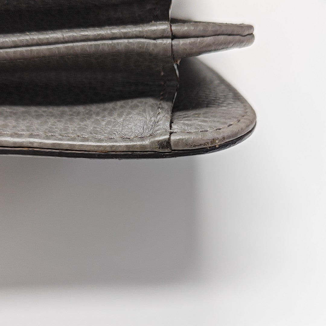 Interlocking G Large Calfskin Gray