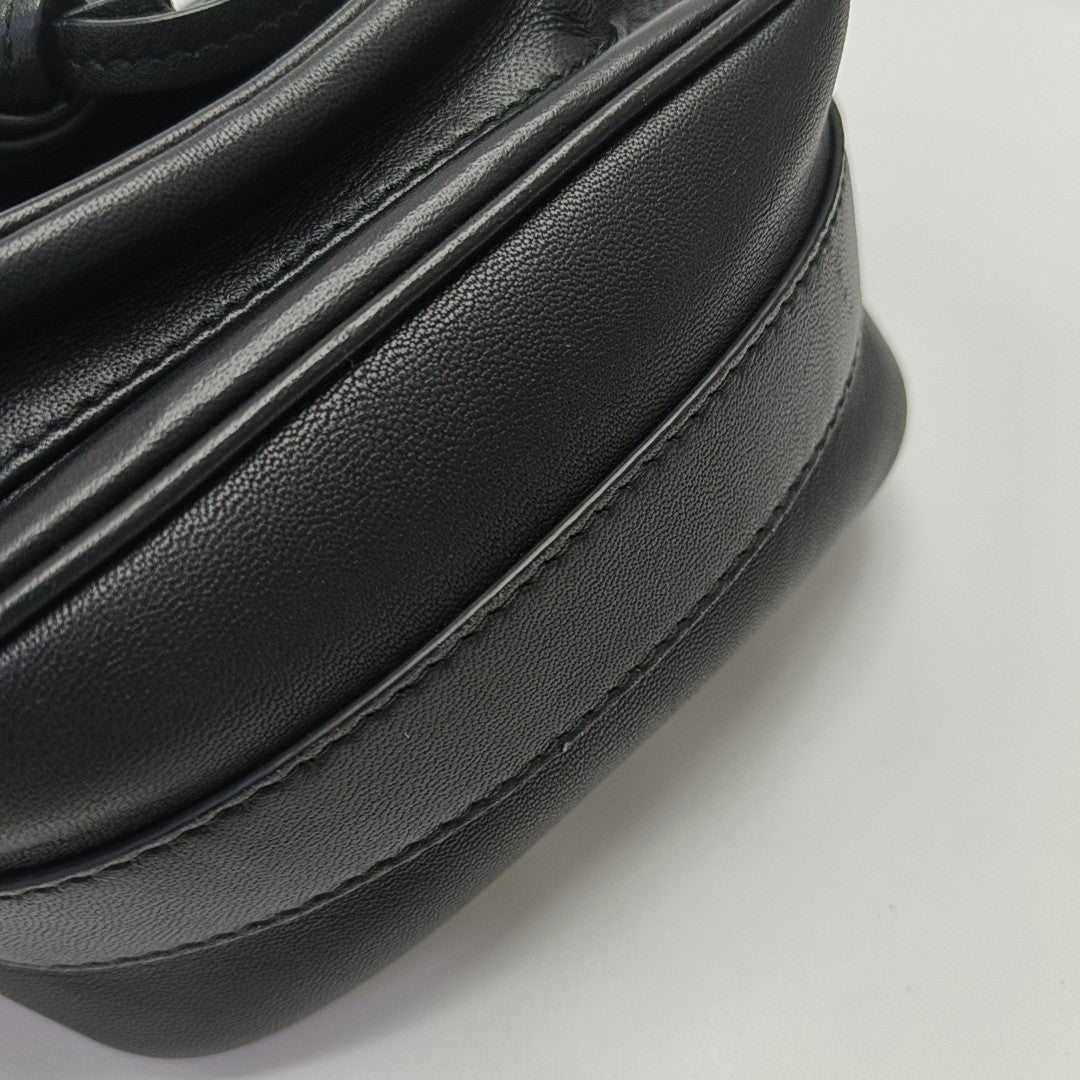 Calfskin Shoulder Bag Black