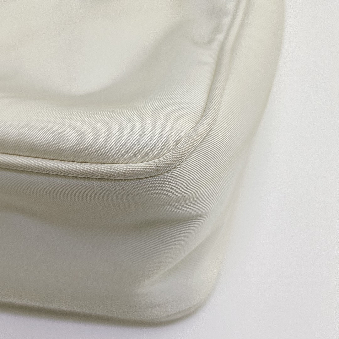 Nylon Shoulder Bag White