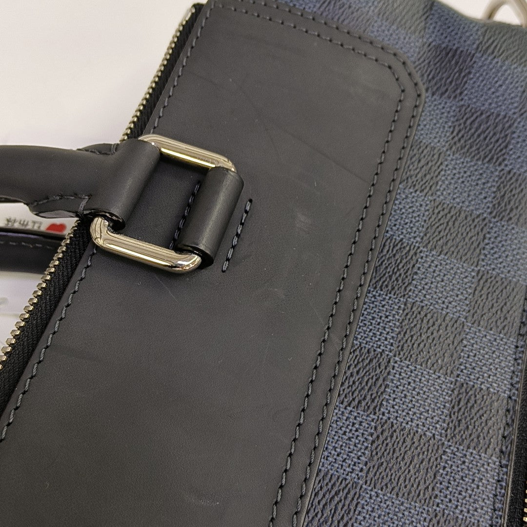 GREENWICH Damier Coated Canvas Blue