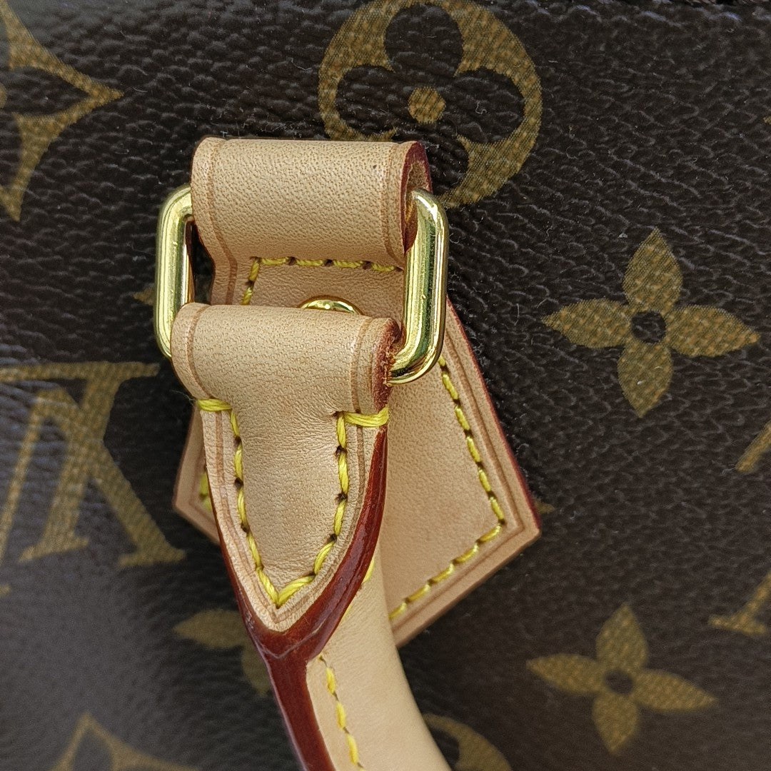 SPEEDY 20 Monogram Coated Canvas Brown