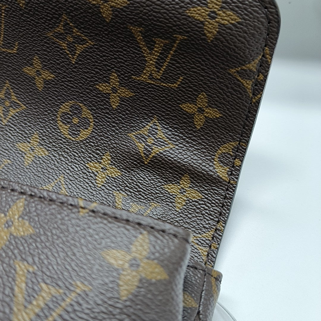MÉTIS MM Monogram Coated Canvas Brown