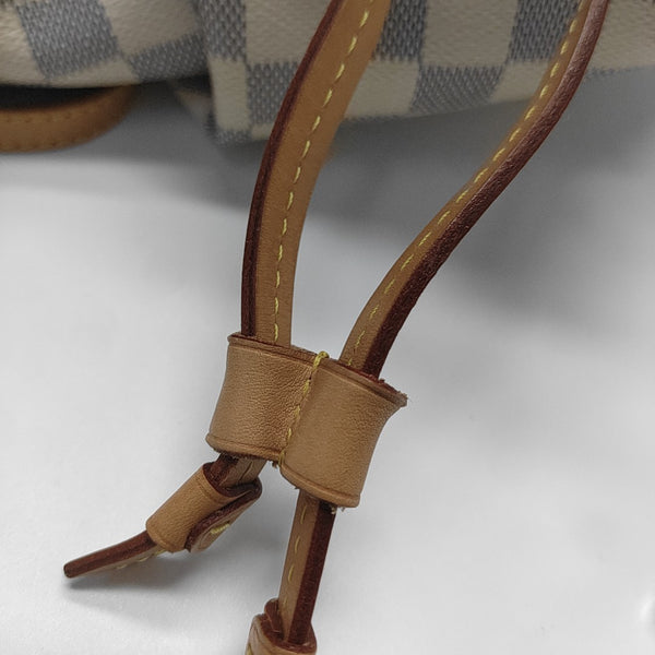 SPERONE BB Damier Azur Coated Canvas White