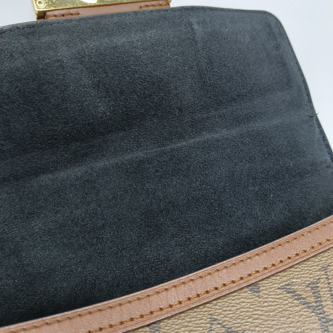 DAUPHINE Mini Monogram Coated Canvas Brown