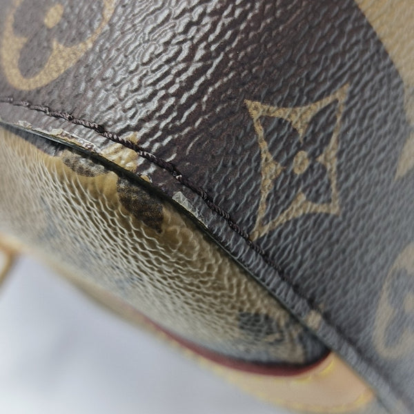 KEEPALL Monogram Coated Canvas Brown
