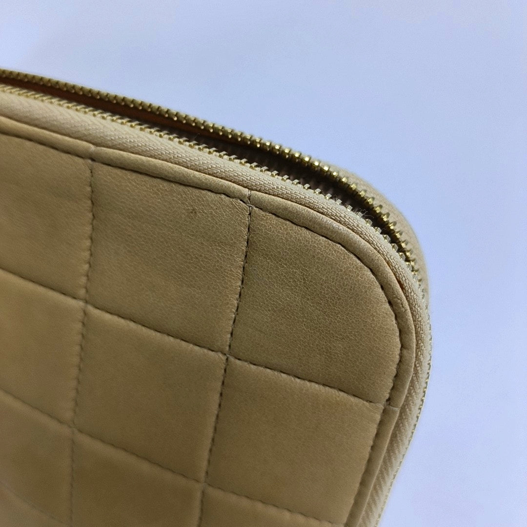 Quilted Lambskin Beige