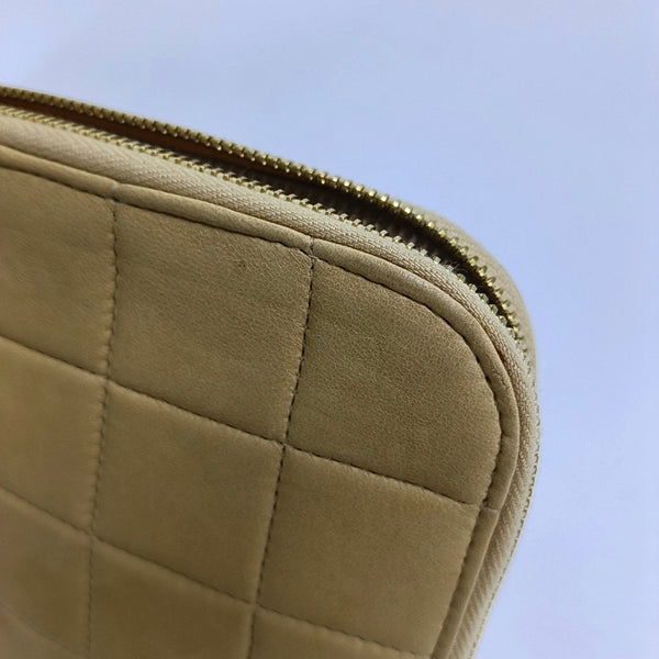Quilted Lambskin Beige
