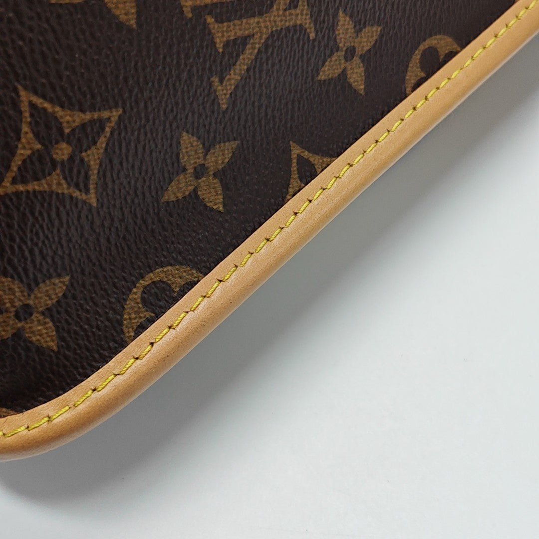 DIANE Monogram Coated Canvas Brown