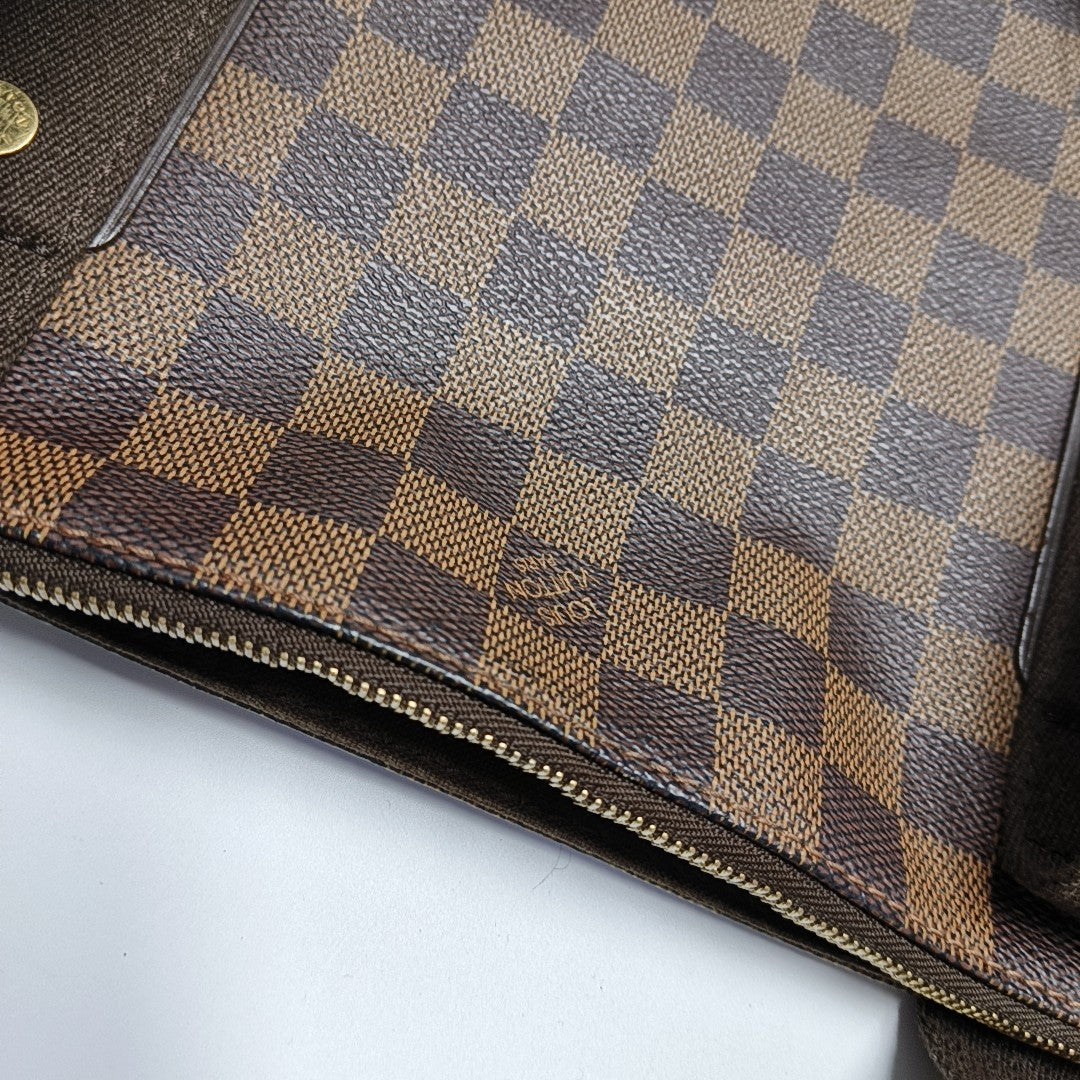VINTAGE BEAUBOURG Damier Ebene Coated Canvas Brown