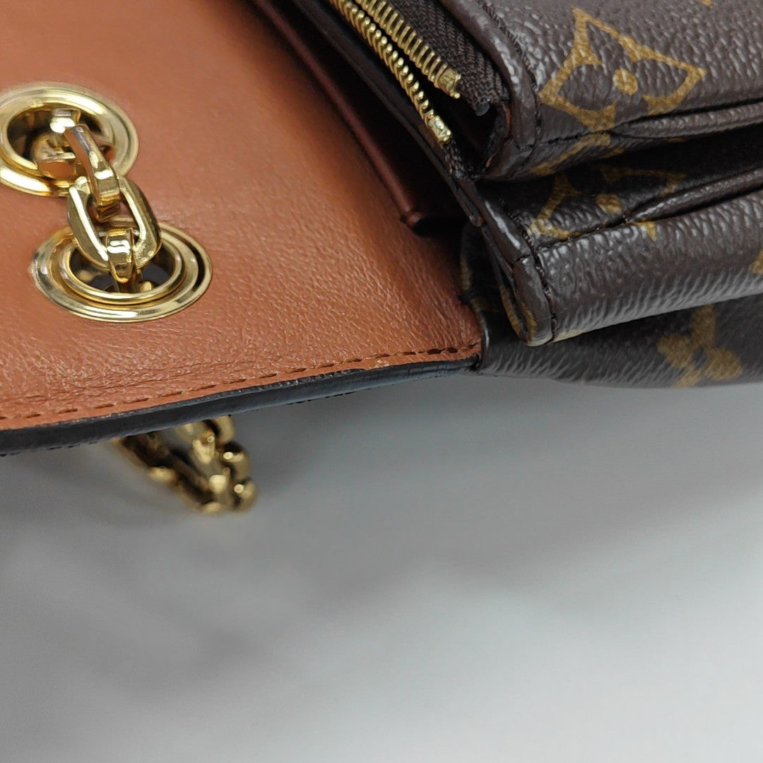 MARCEAU Monogram Coated Canvas Brown