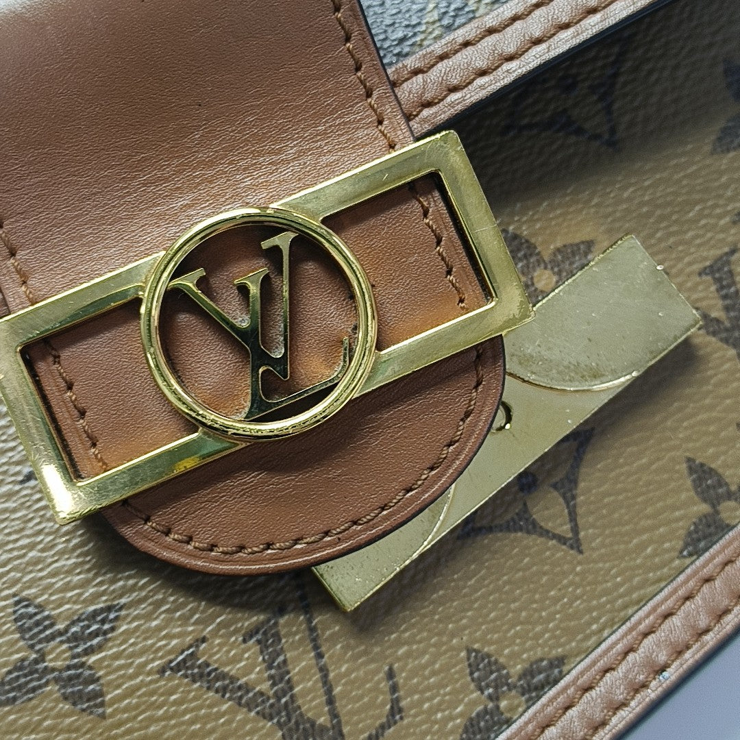 DAUPHINE WOC Monogram Coated Canvas Brown