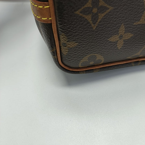 NÉONOÉ Nano Monogram Coated Canvas Brown