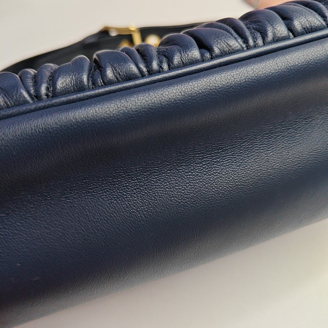 Matelassé Quilted Lambskin Blue