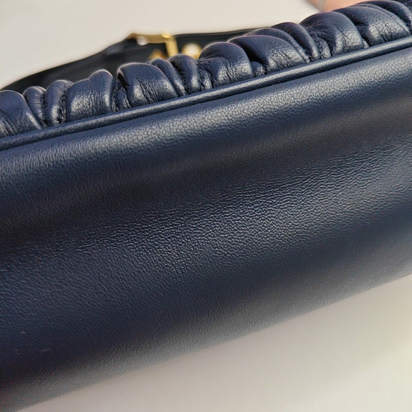 Matelassé Quilted Lambskin Blue