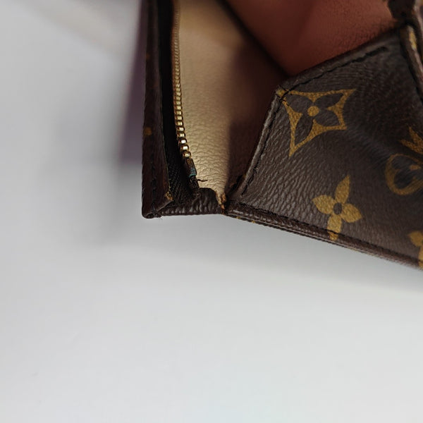 TOILET POCKET 26 Monogram Coated Canvas Brown