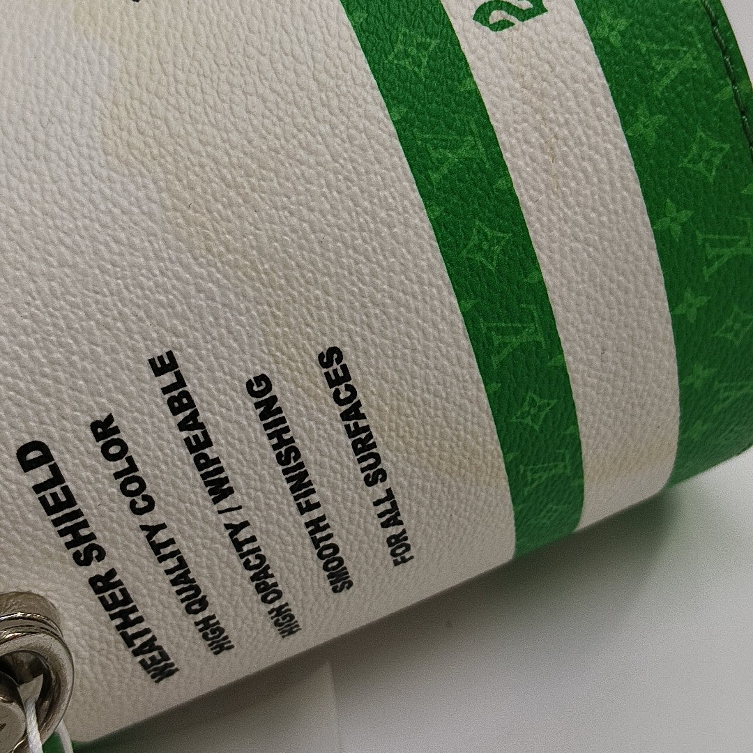 PAINT CAN Monogram Coated Canvas Green