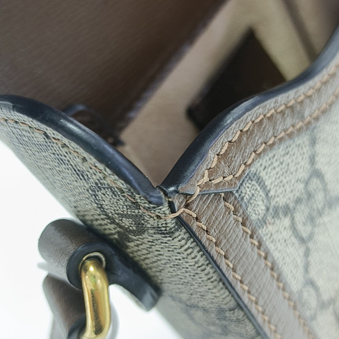 Horsebit 1955 Mini Coated Canvas Beige