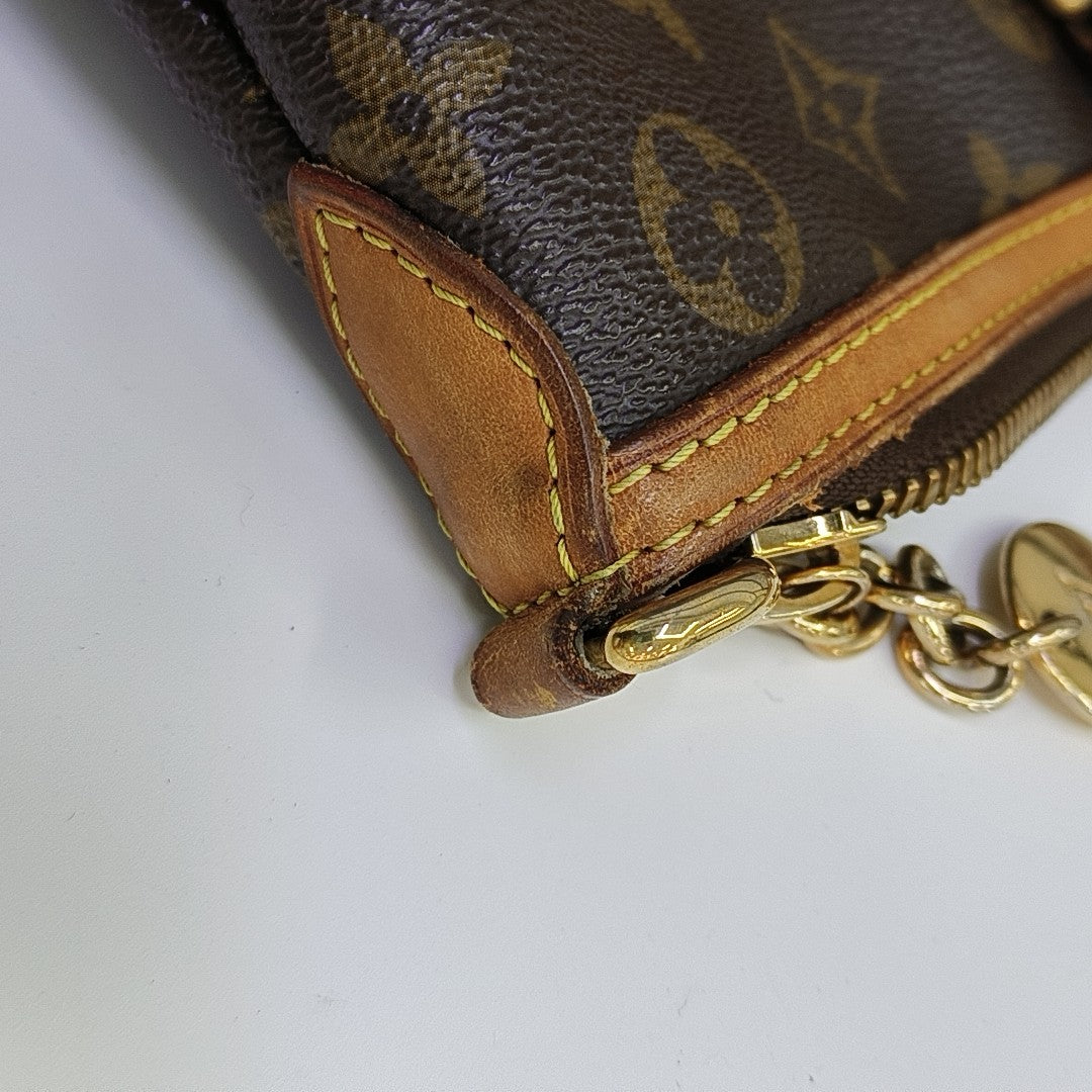 PALERMO PM Monogram Coated Canvas Brown