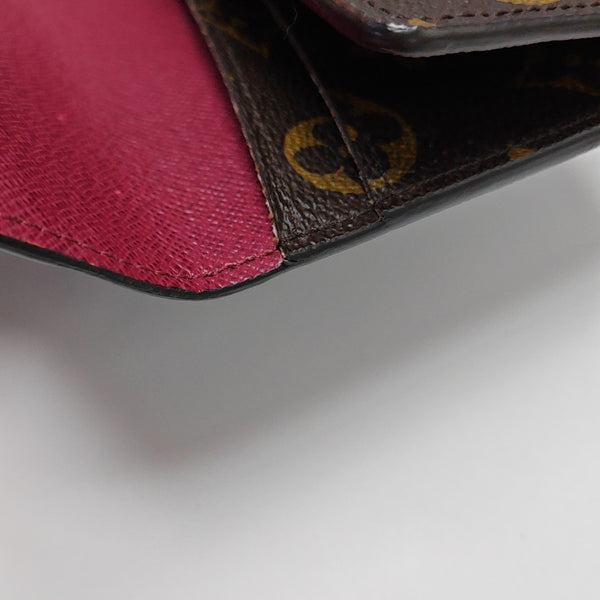 JOSÉPHINE Monogram Coated Canvas Brown Wallet