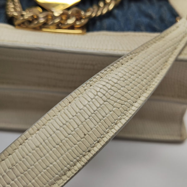 Miu Confidential Quilted Denim Blue