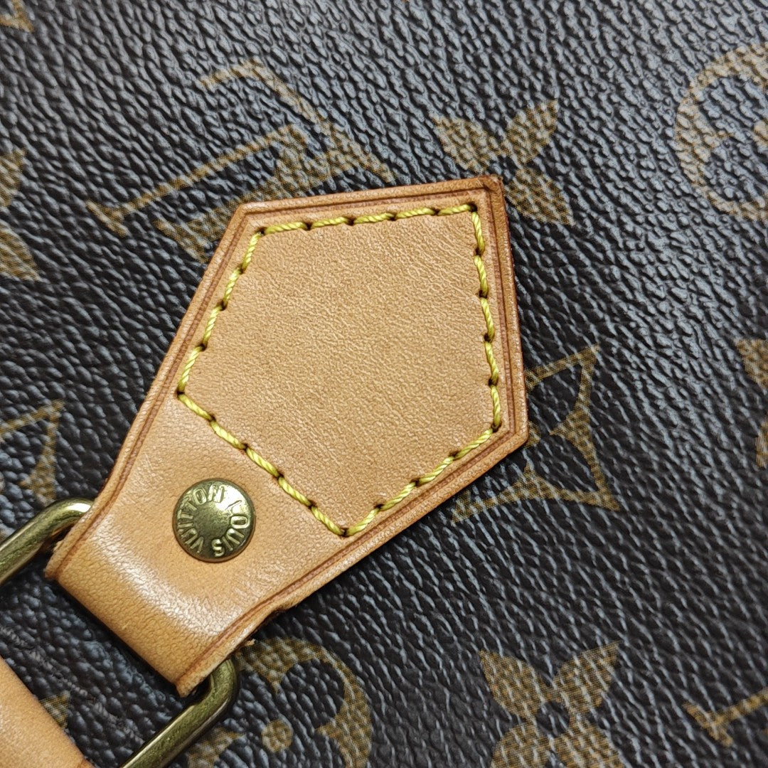 SPEEDY 30 Monogram Coated Canvas Brown