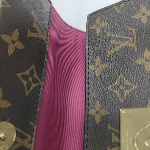 CLUNY PM Monogram Coated Canvas Brown