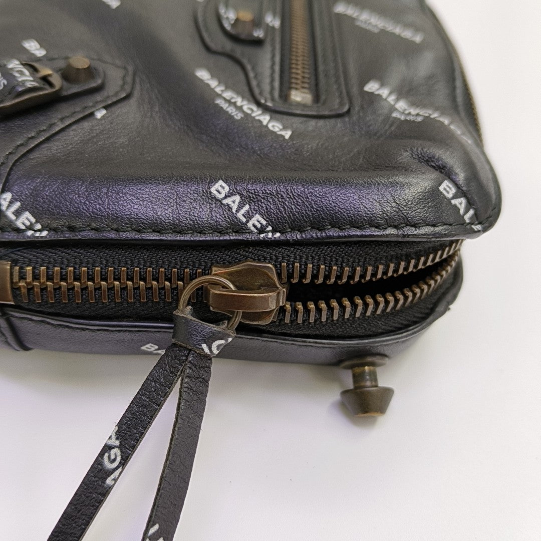 Calfskin Shoulder Bag Black