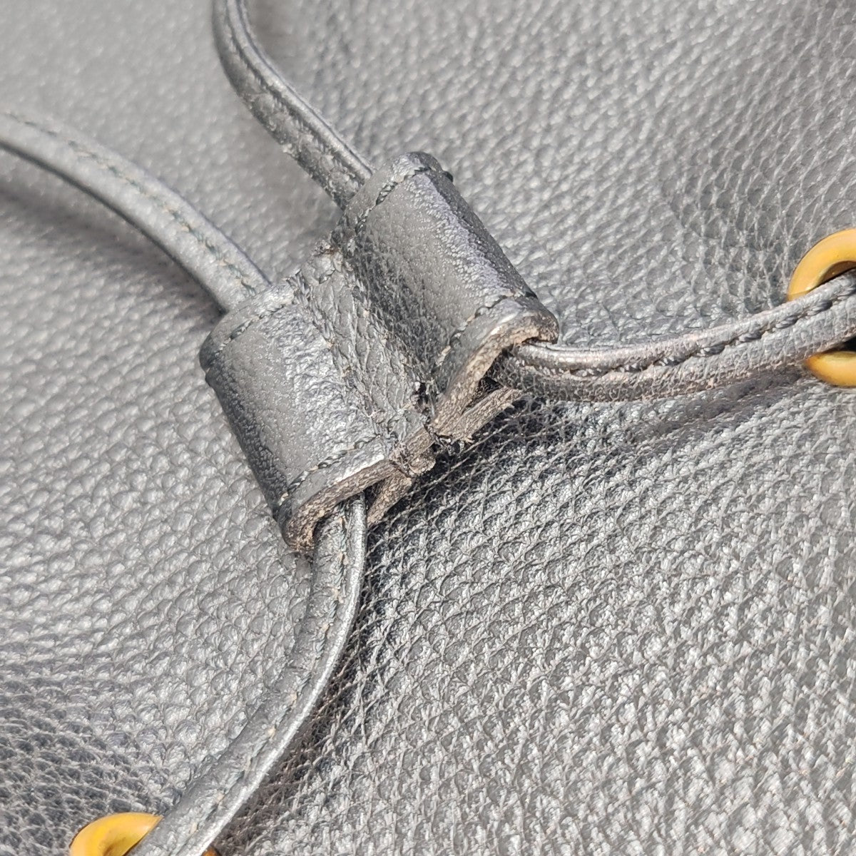 Leather Shoulder Bag Black
