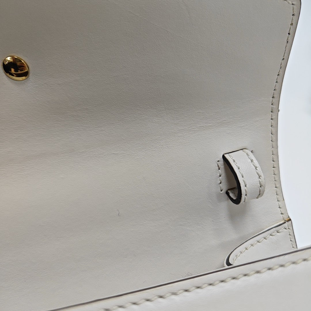 Sylvie Mini Calfskin White