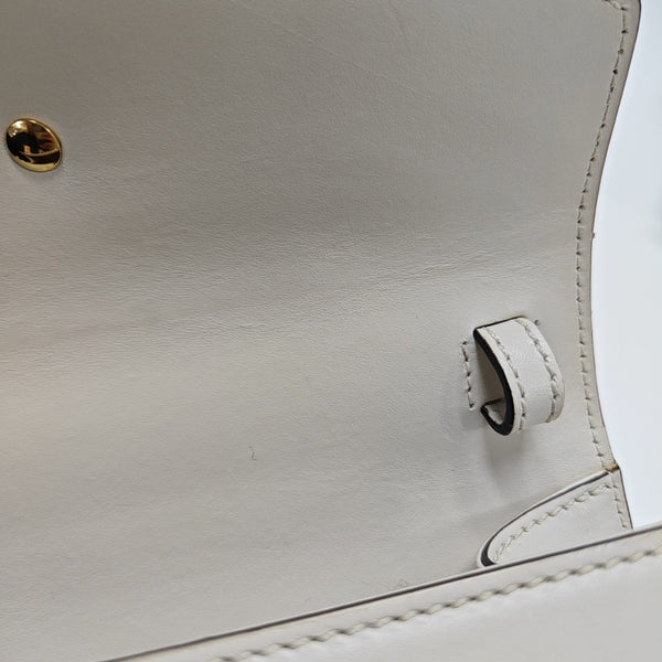 Sylvie Mini Calfskin White