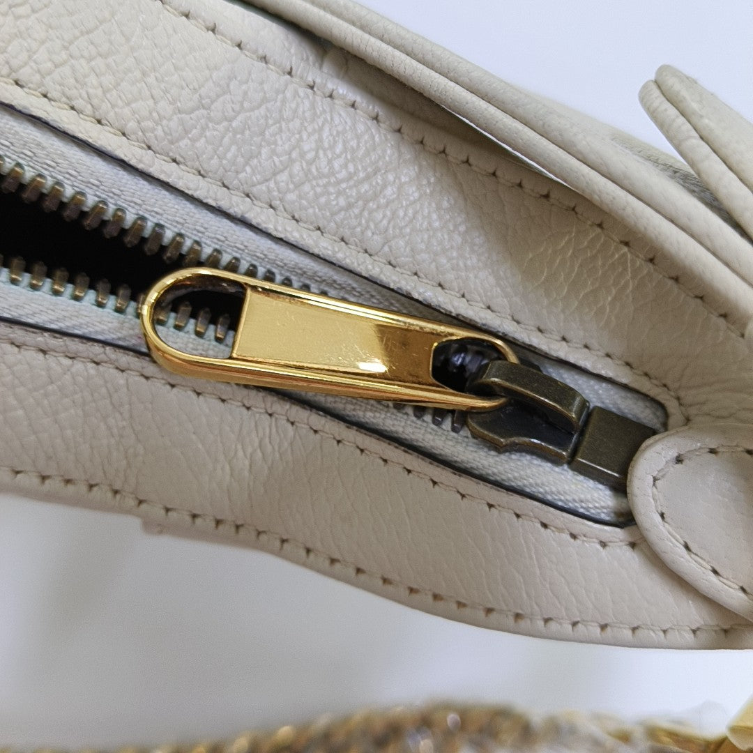 Aphrodite Small Calfskin White