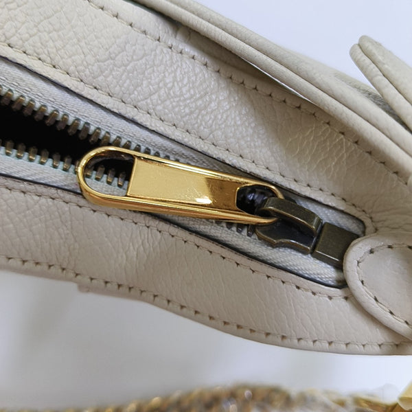 Aphrodite Small Calfskin White