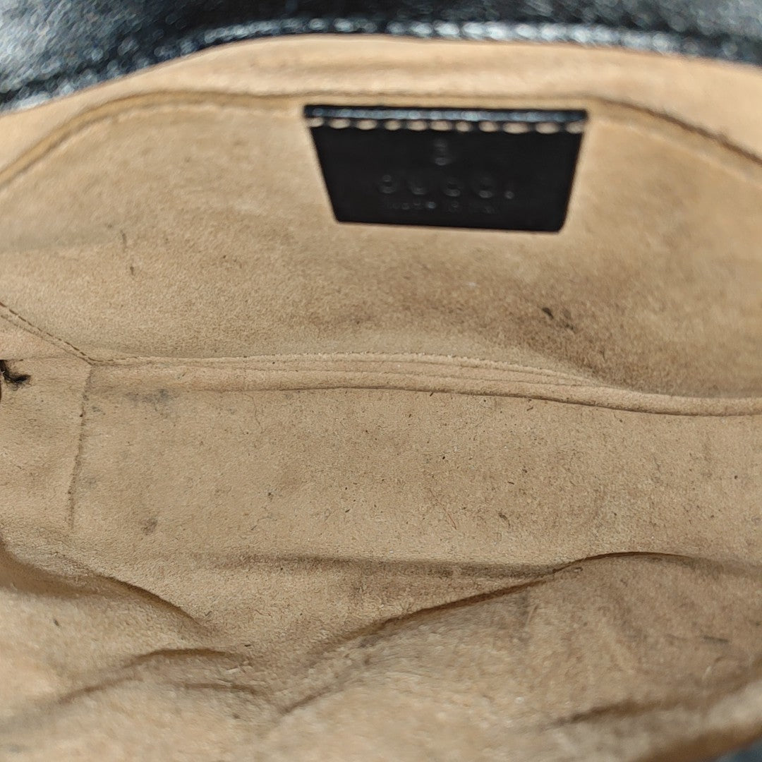 GG Marmont Small Quilted Calfskin Black