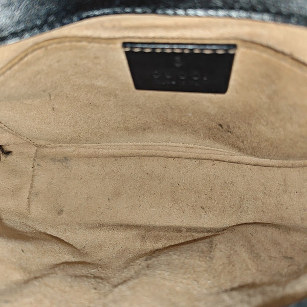 GG Marmont Small Quilted Calfskin Black