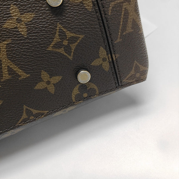ONE HANDLE Monogram Coated Canvas Brown