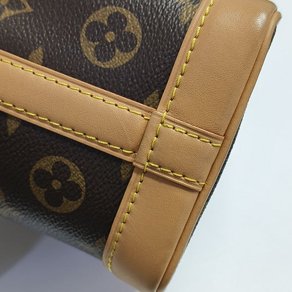 NOÉ Nano Monogram Coated Canvas Brown