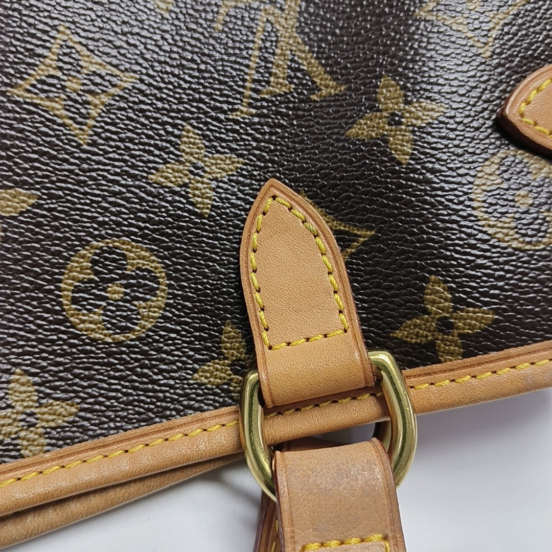 BATIGNOLLES GM Monogram Coated Canvas Brown