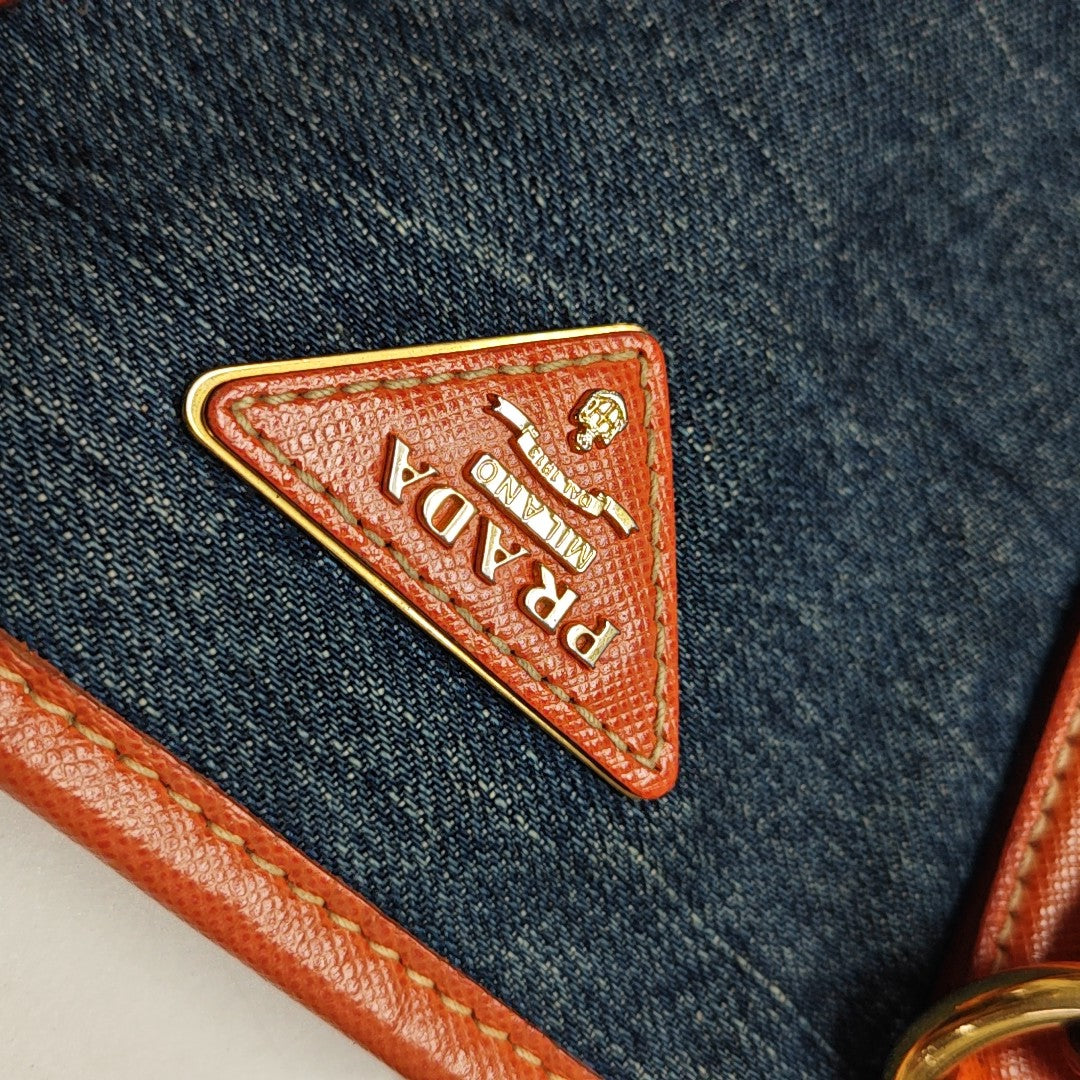 Denim Shoulder Bag Blue
