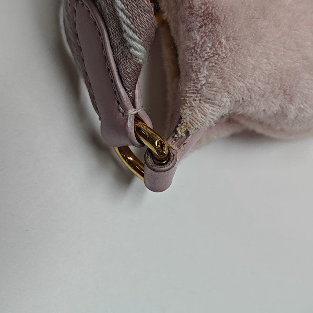 Fabric Top Handle Bag Mini Pink